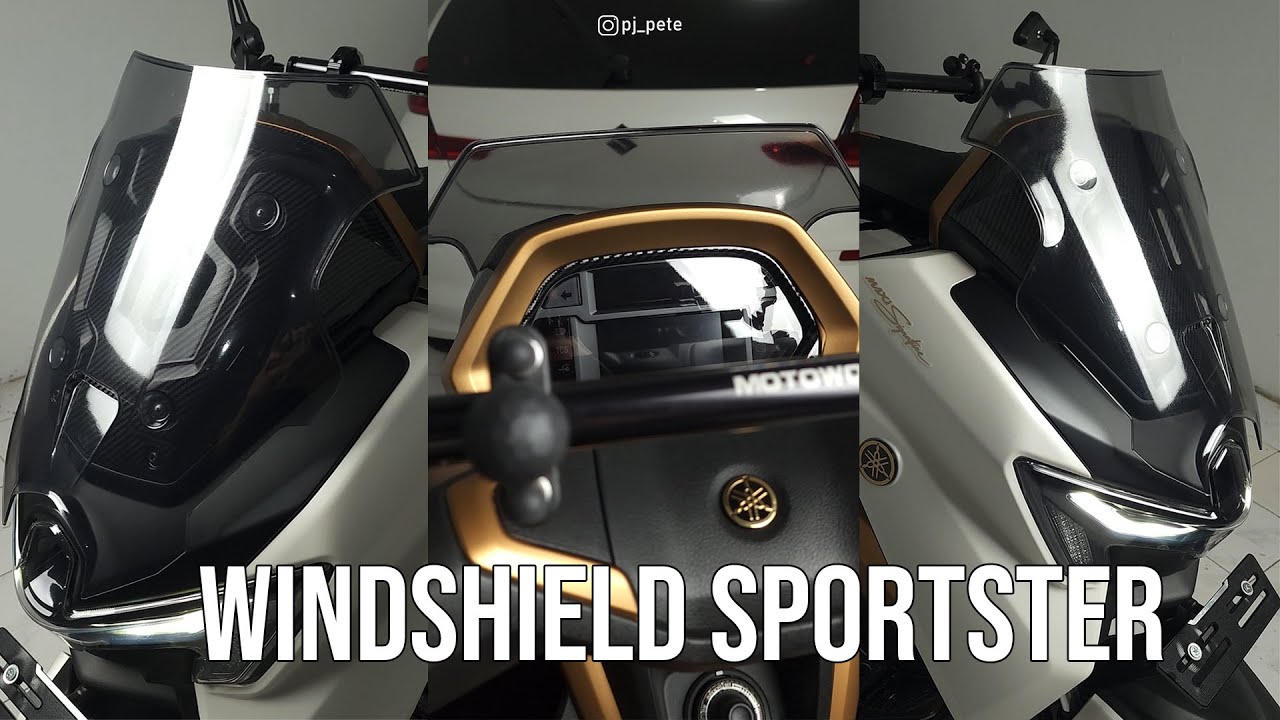 Ganti windshield Sportster buat Nmax Turbo jadi makin Sporty