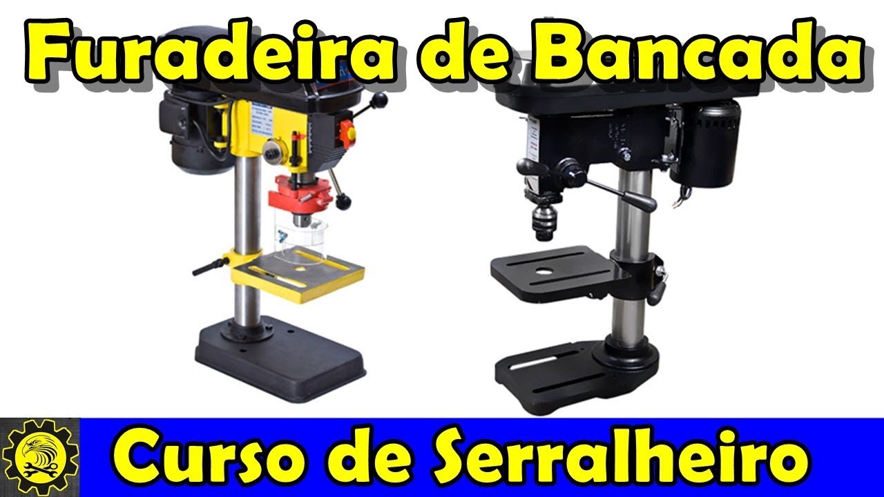 Curso de Serralheiro 09 / Furadeira de Bancada / Curso de Serralheria