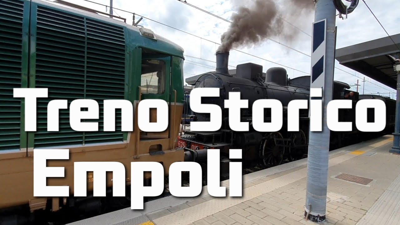 INVIO TRENO STORICO A EMPOLI - D445 + LOCO A VAPORE E ROTABILI STORICI!