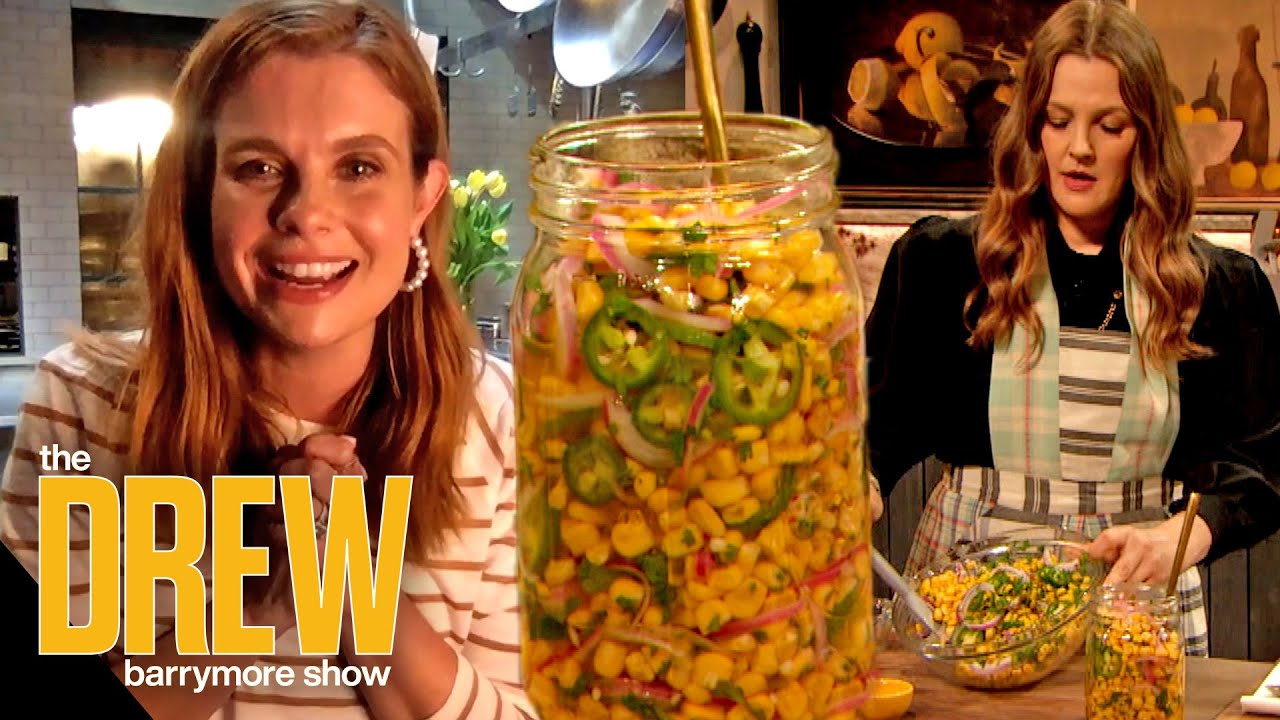 JoAnna Garcia Swisher Shows Drew How to Make Delish Jalapeño Pickled Salsa