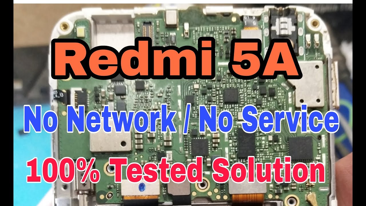 Redmi 5A/No Service/No Network/Emergency calls only 100% Tested Solution