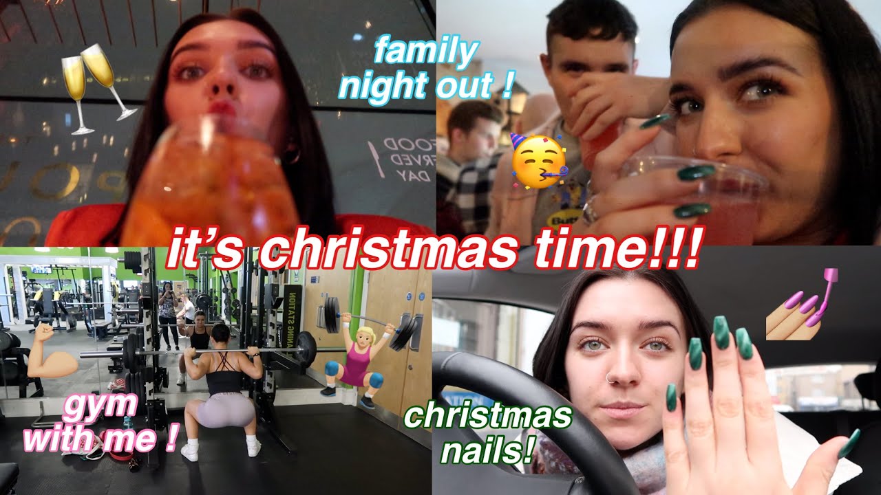 a *slightly tipsy* family christmas night out & a festive day in the life