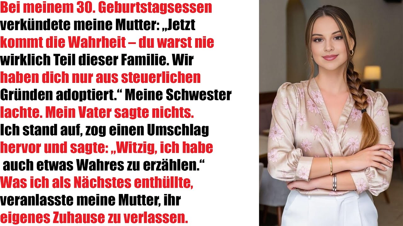 Meine Mutter erklärte an meinem Geburtstag, ich sei adoptiert –