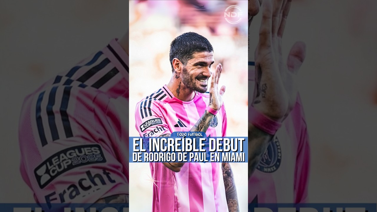 El incre&iacute;ble debut de Rodrigo De Paul en el Inter Miami 😍