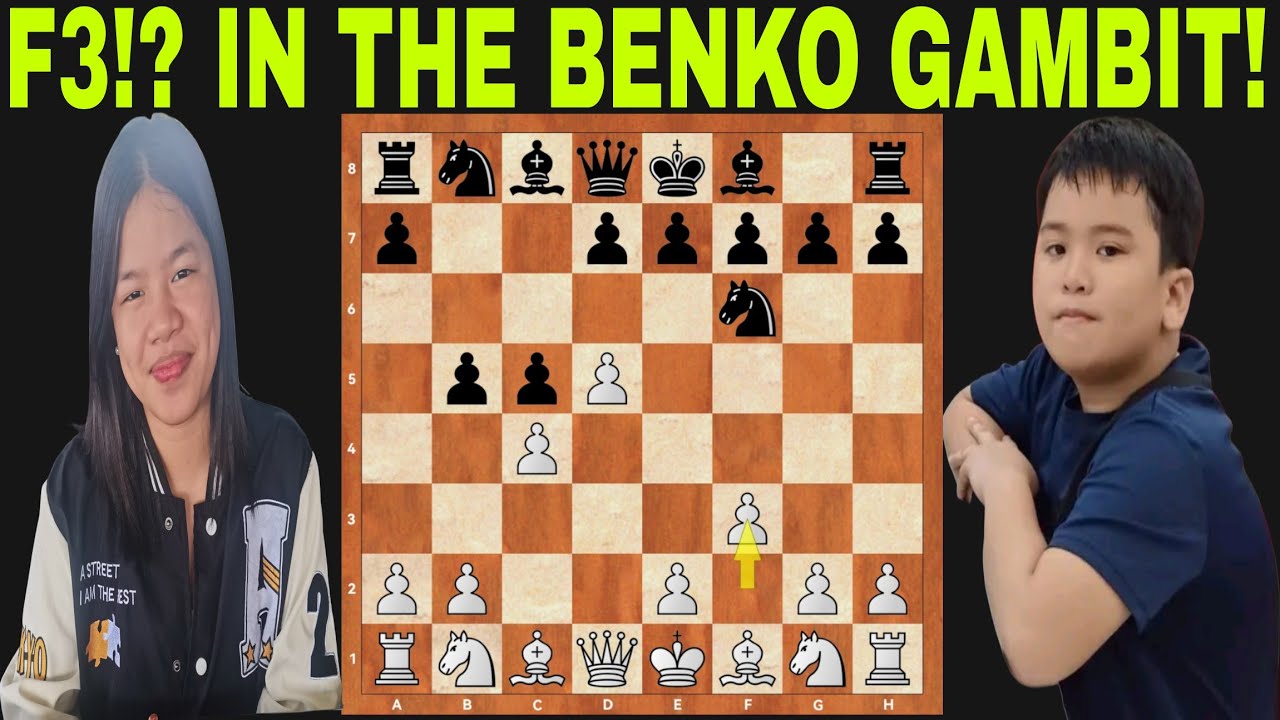 The Deadly F3!? in the Benko Gambit! | WIM Ruelle Canino VS Bradkint Gayramon | Round 2
