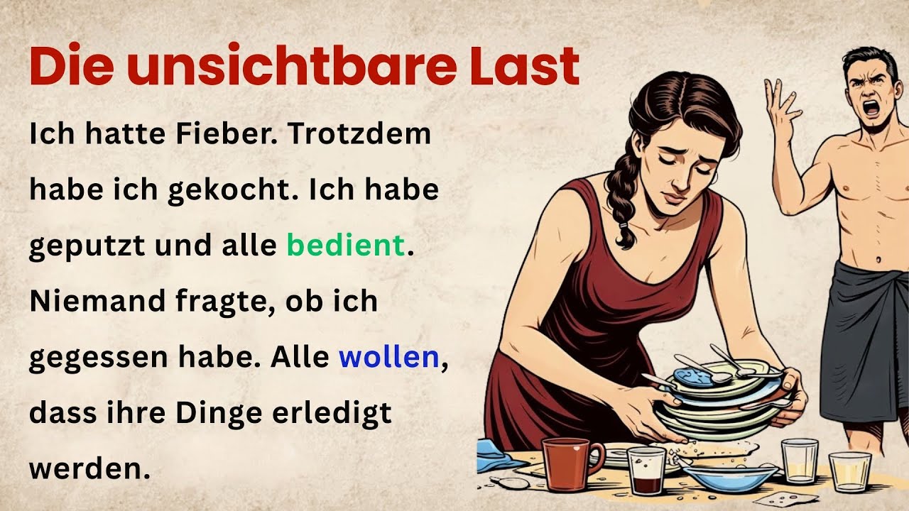 Deutsch lernen mit Geschichten | Einfache Story für A1–A2 Hörverstehen & Wortschatz