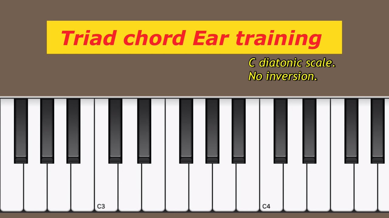 음감은 무조건 좋아집니다. 3화음 코드 청음 Triad chord ear training