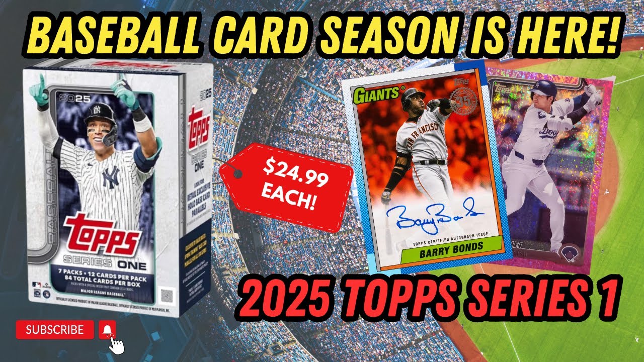 2025 TOPPS SERIES 1 BASEBALL is here...but is it good?! Two blaster box rip and review