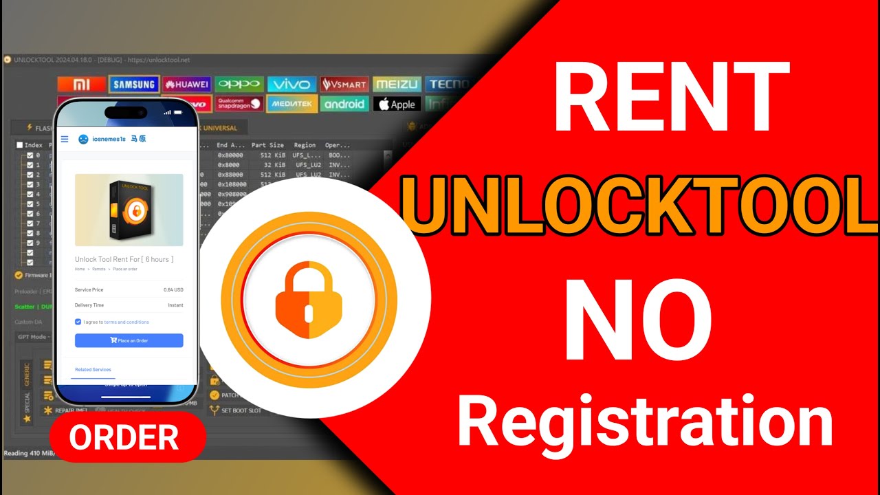 How to rent Unlock tool [6 HOURS] on iosnemees1s.org | Rent FRP tools at cheap prices