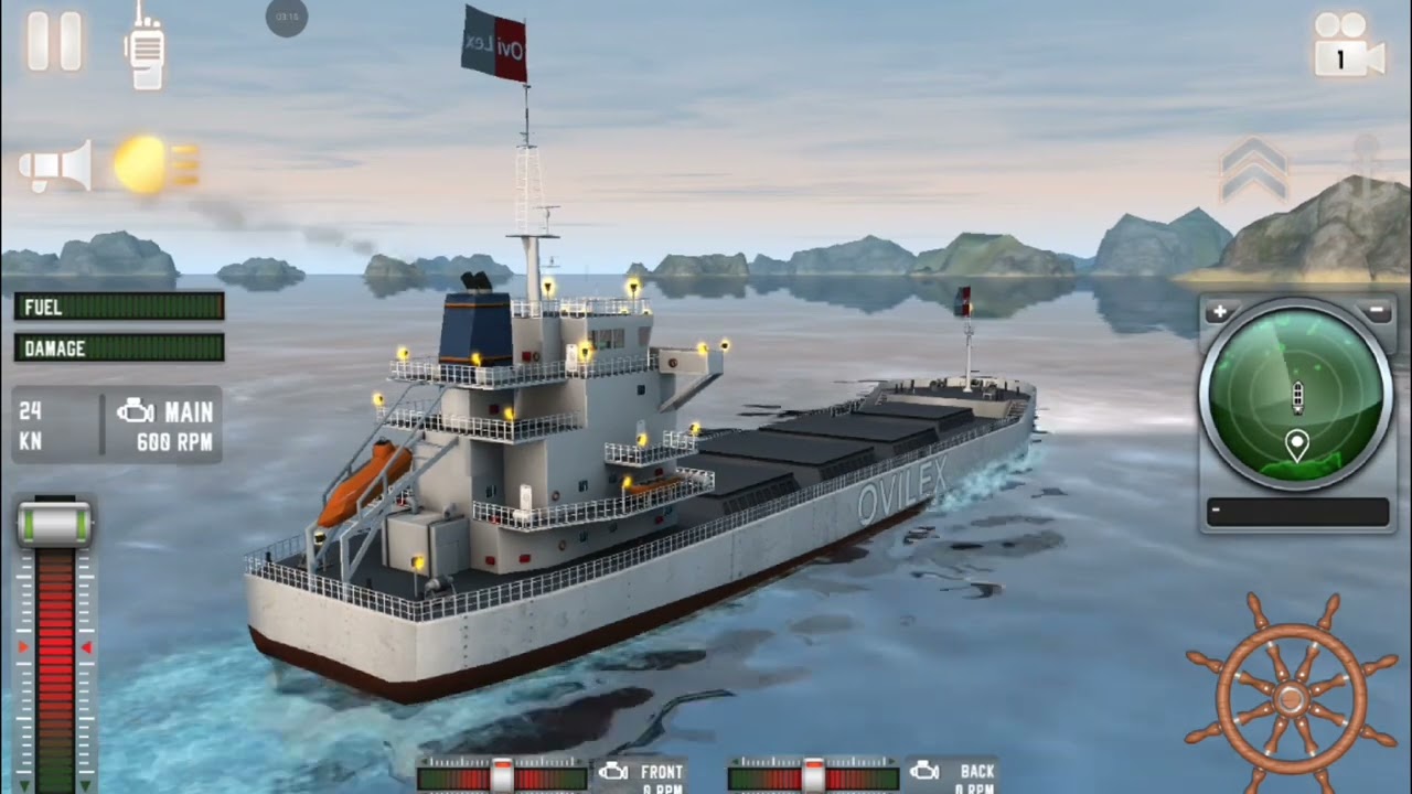 😌🚢 Ship Simulator Top View Mode 🎥⚓ Ship Simulator First Time Gameplay 😍