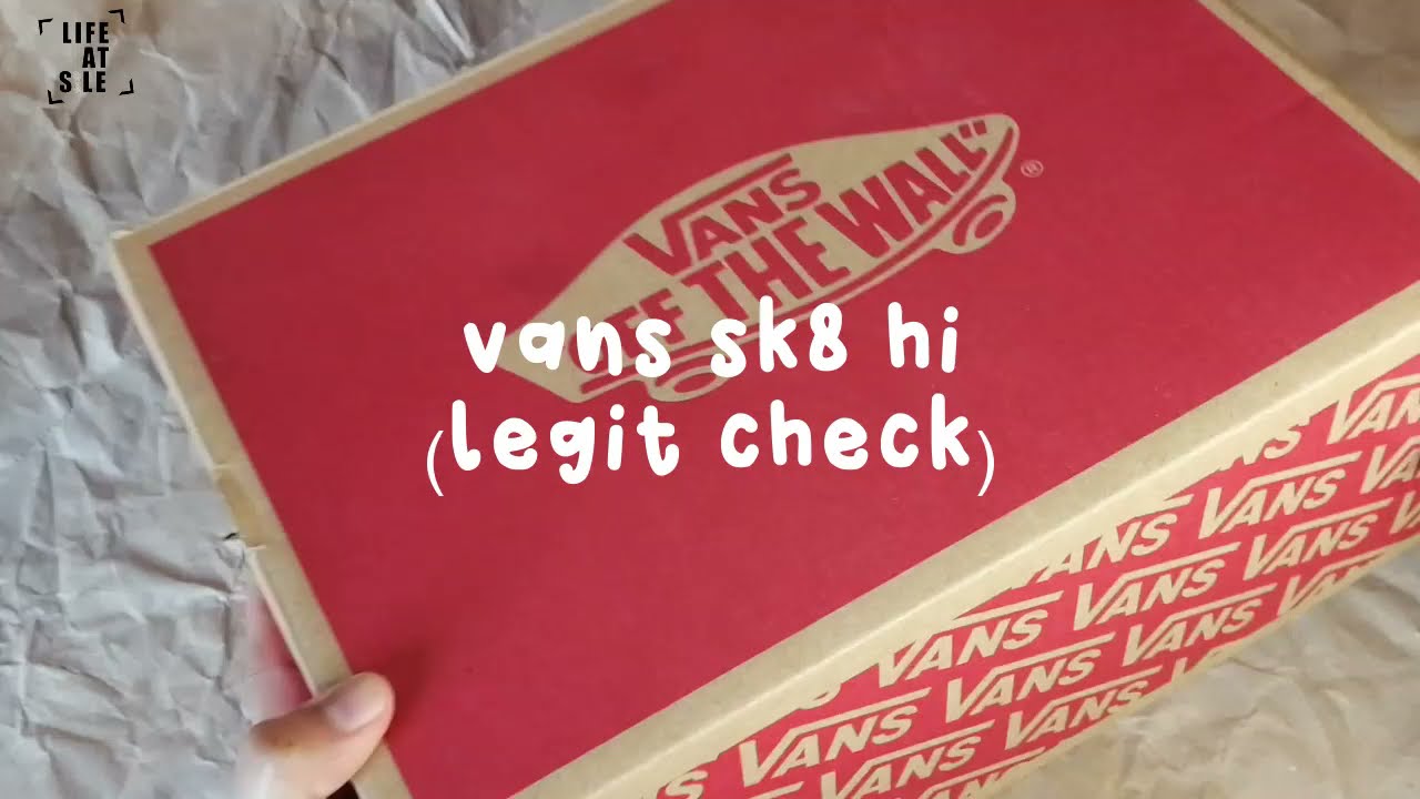 How to legit check Vans Sk8 Hi