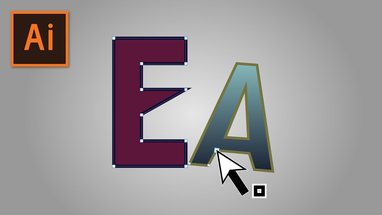 Separar y manipular letras (Expandir) | Illustrator | Tutorial 16 😶