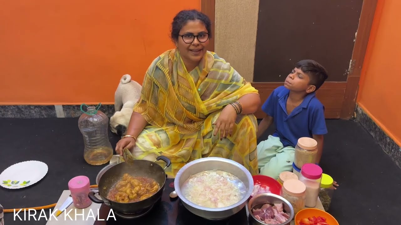 Kapure Fry Aur Chicken Methi || Kirak Hyderabadi Khala || Priyareddybtiktiok || Cooking Recipies