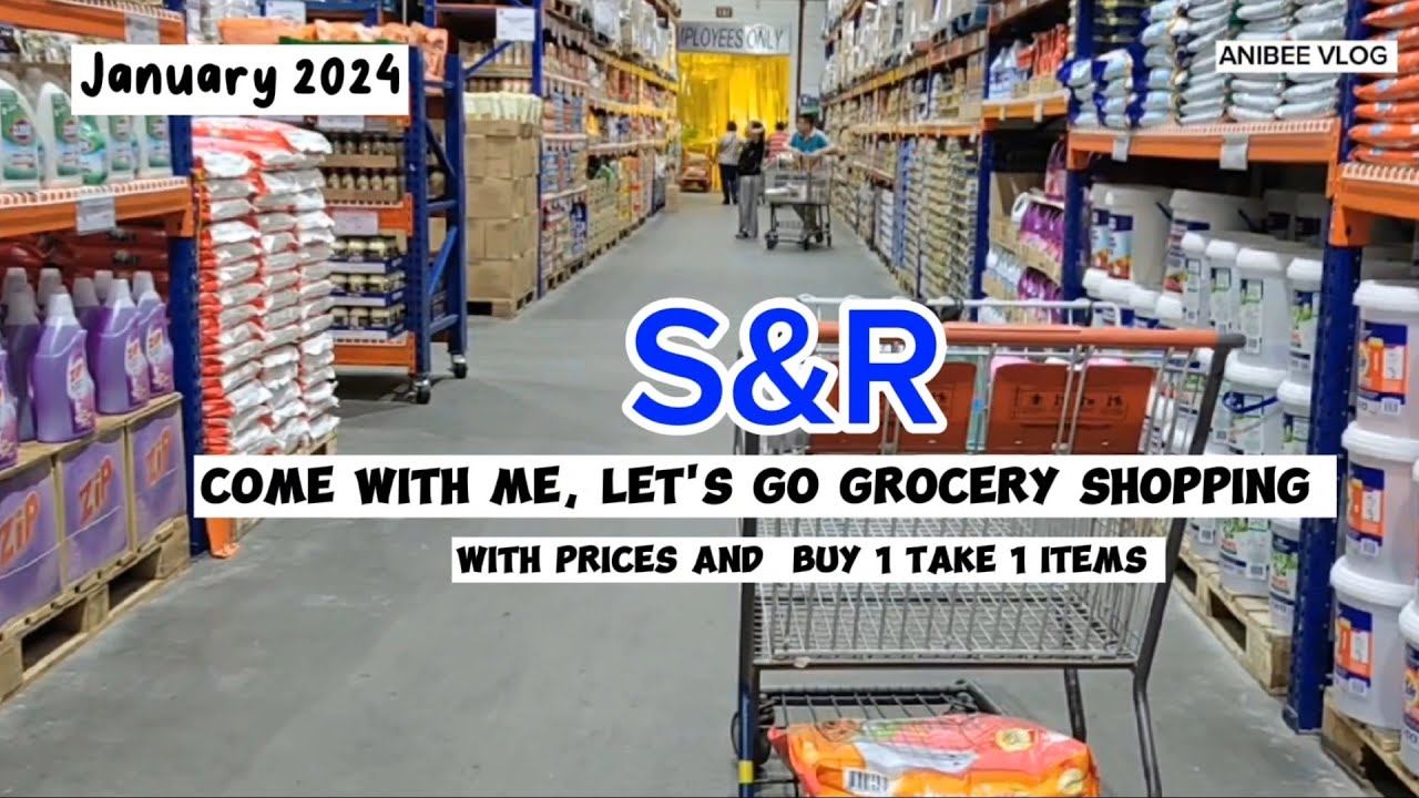 S&R COME GROCERY SHOPPING WITH ME, SILENT VLOG & BUY 1 TAKE 1 ITEMS.