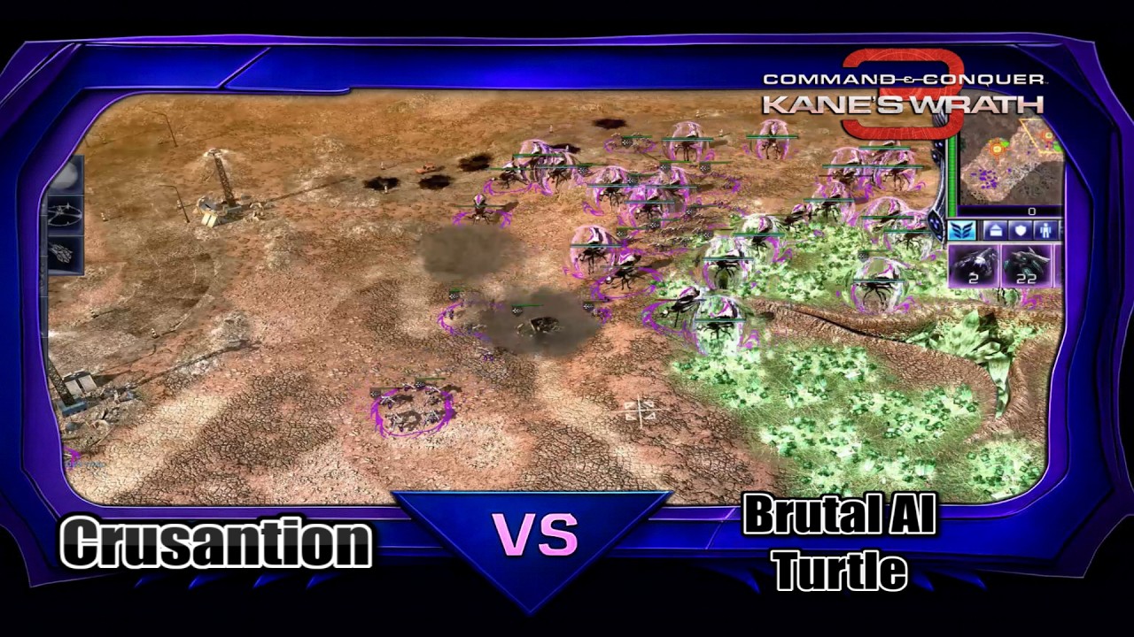 (Replacement) CNC 3 Kane's Wrath Scrin Vs Brutal AI - Turtle (GDI)