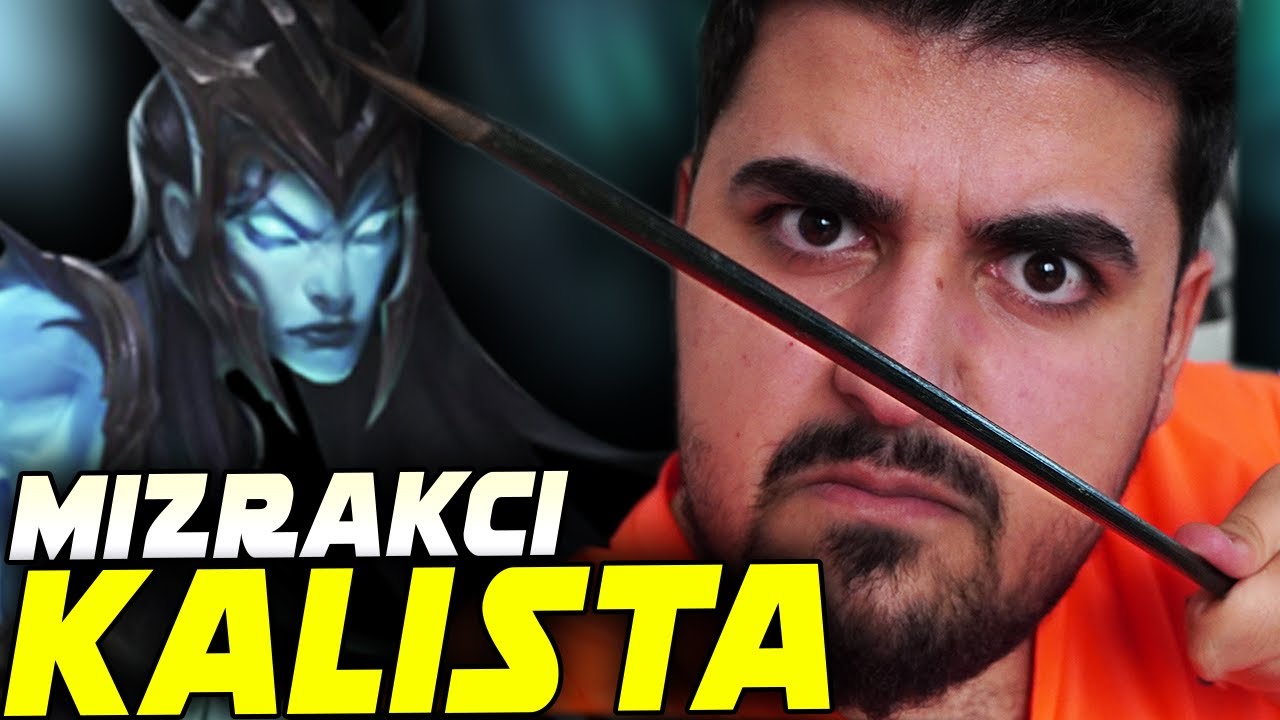 MIZRAKLARIMLA İÇLERİNDEN GEÇTİM!! KALISTA SOLOTOP OP!! | LoL