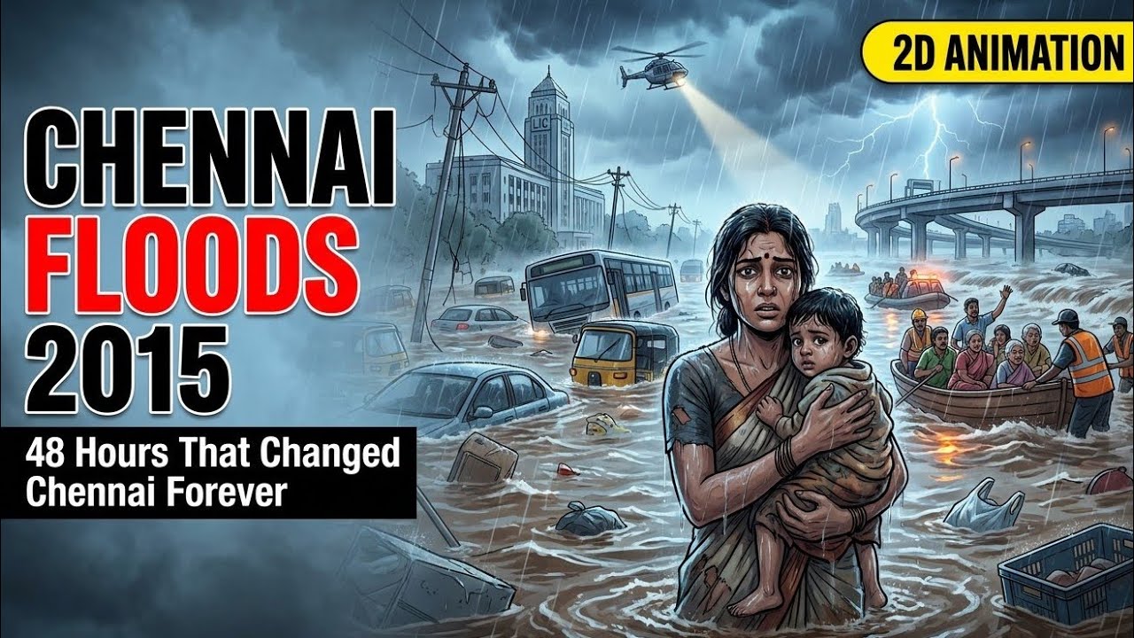 The Chennai Floods of 2015 | A Cinematic Story Inspired by True Events | 2D Animation 
