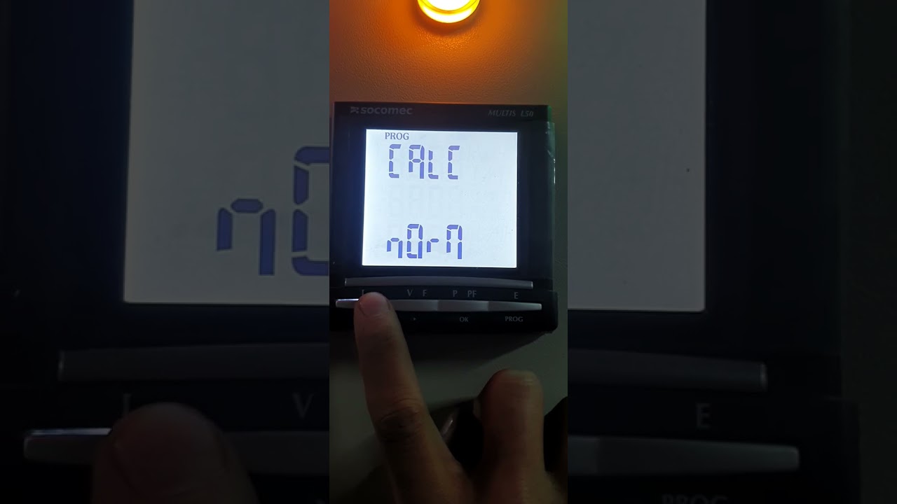 TUTORIAL SETTING DIGITAL POWER METER SOCOMEC MULTIS L50