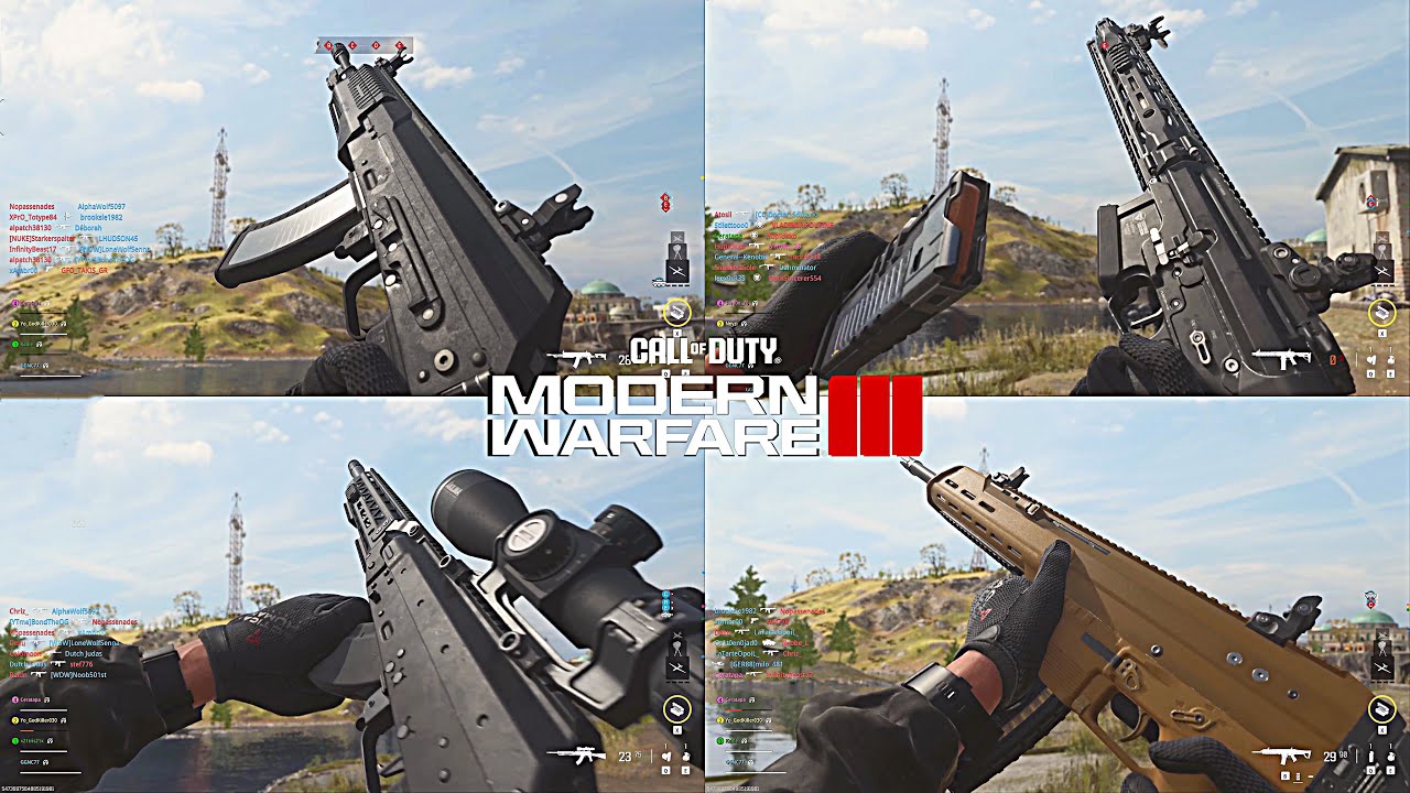 Modern Warfare III Beta - ALL Weapons Inspect & Reload Animations