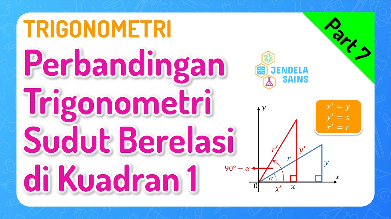Trigonometri • Part 7: Perbandingan Trigonometri Sudut Berelasi di Kuadran 1