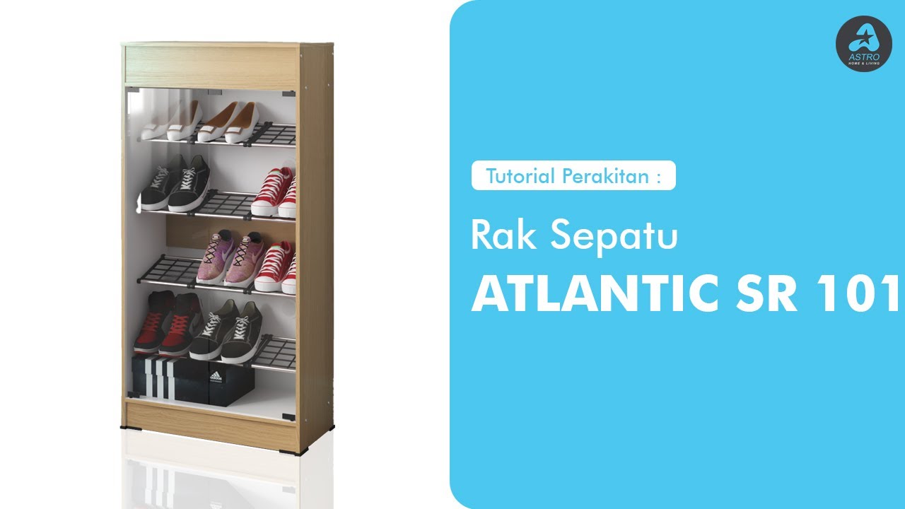 Petunjuk Perakitan Astrobox Rak Sepatu Lemari Sepatu Kaca 5 Susun - ATLANTIC SR 101