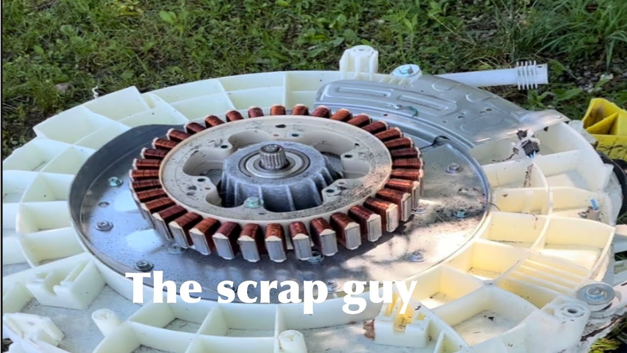 How much copper in washing machine motor