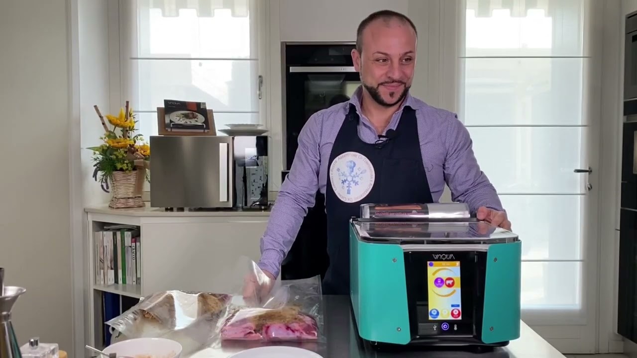 Guancette di Vitello alla Liquirizia con Chef's cube di Vaqua