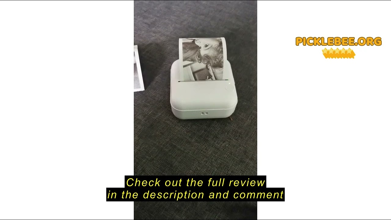 Review GuKKK Mini Mobile Wireless Printer - Portable Smartphone Bluetooth Photo Printer for Learning