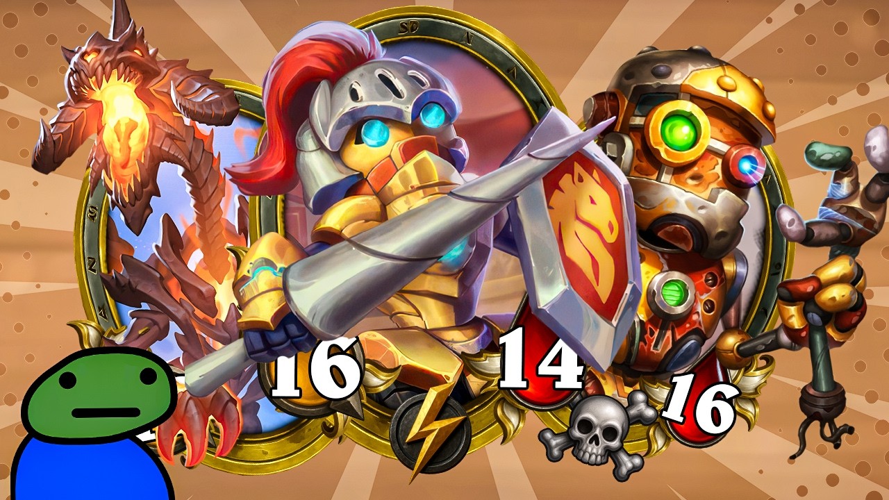 Awesome Mech + Nightbane combo! | Hearthstone Battlegrounds