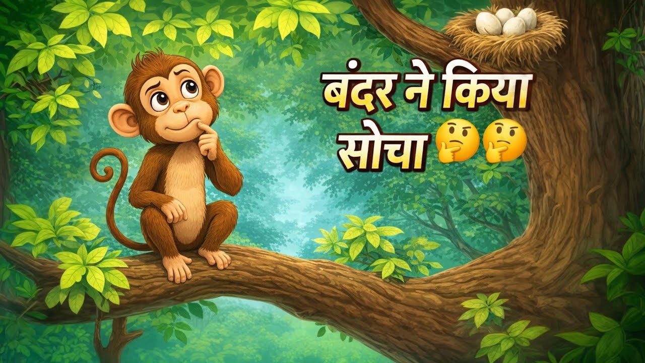 बंदर औऱ मगरमच्छ की कहानी मजेदार 🤗🤗🤗🤗🤗🤔🤔🤔❤️