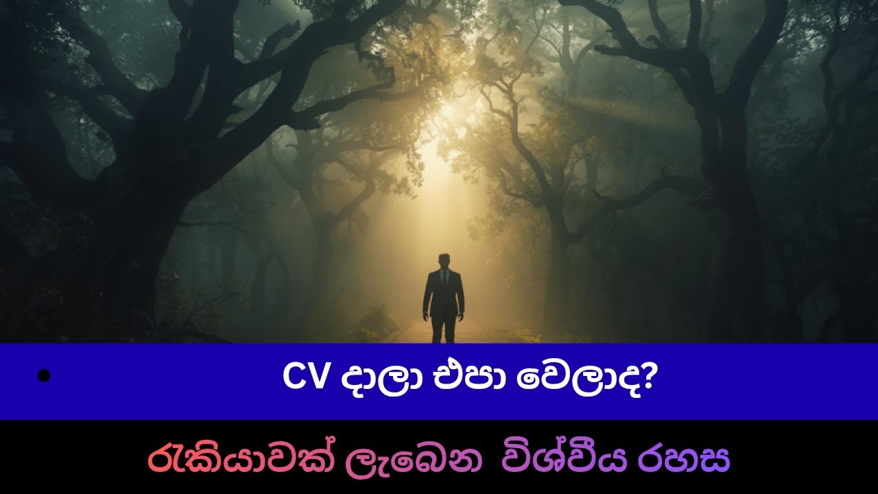 ඔබ සොයන රැකියාව ඔබ වෙත ගෙන්වා ගන්නා 