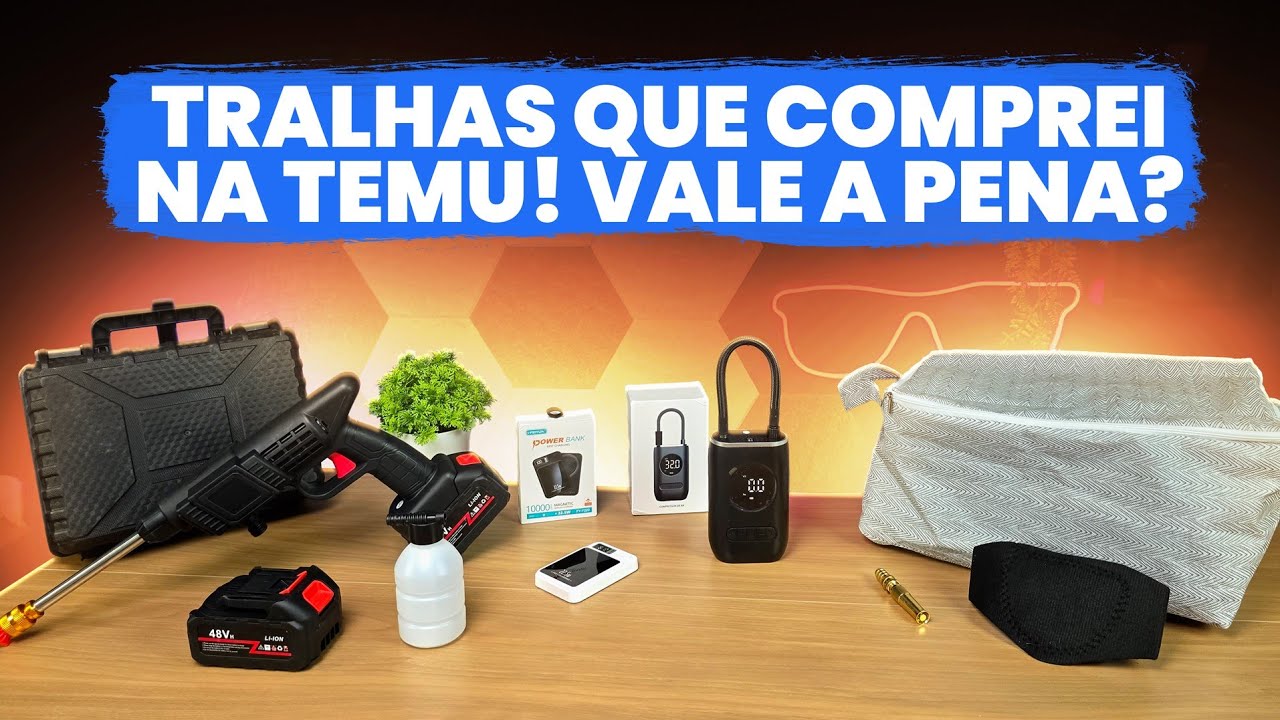 CHEGOU MEU PEDIDO DA TEMU COM ITENS GRATUITOS [SÓ TEM TRALHA!] VALEU A PENA? SUPER UNBOXING DA TEMU!