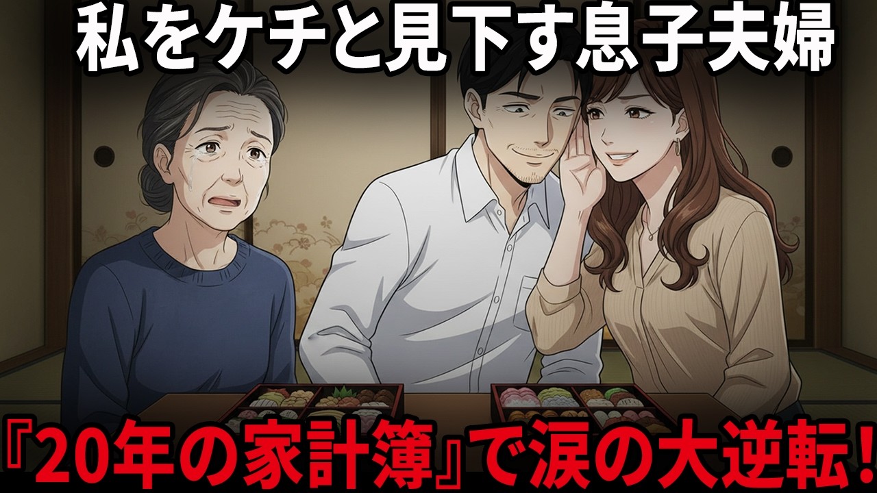 【61歳の告白】「貯金あるのにケチ」正月におせちを囲み私を鼻で笑った息子夫婦。3ヶ月後、深夜の病院で35万円の支払いに怯える嫁に、私が突きつけた“20年分の家計簿”と感動の結末【スカッとする話】