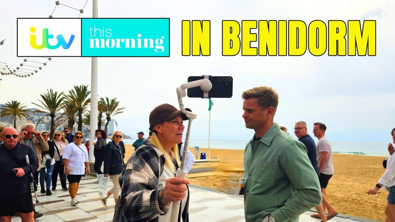 Benidorm - Jeff Brazier broadcasting LIVE from ITVs This Morning (Highlights)