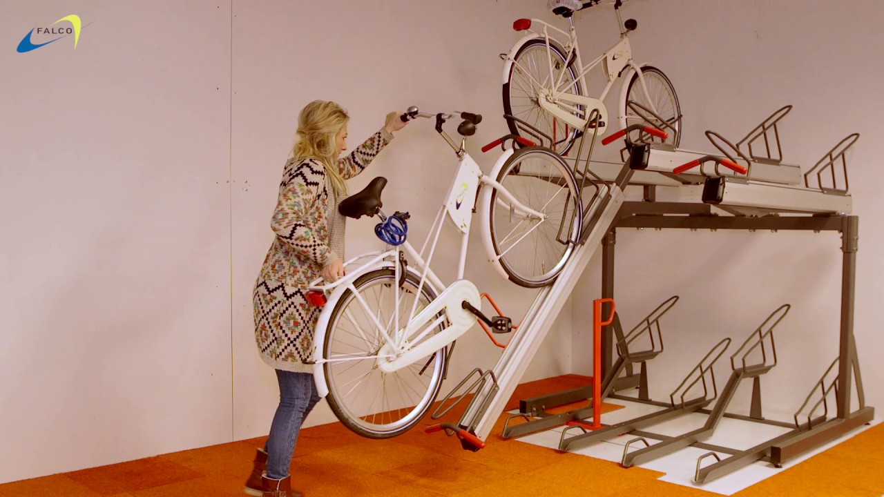 FalcoLevel-Premium+ Two Tier Cycle Rack