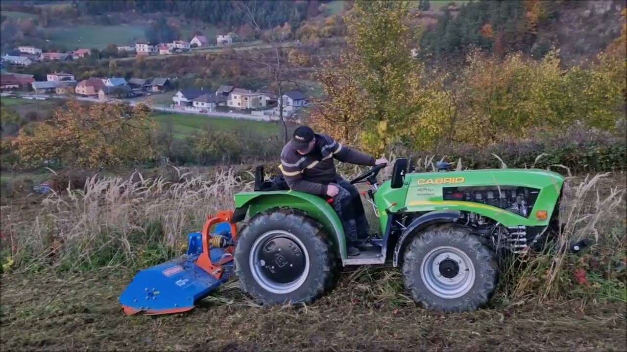 &Scaron;&aacute;lek Cabrio 47hp a mulčovač Stark KM 155