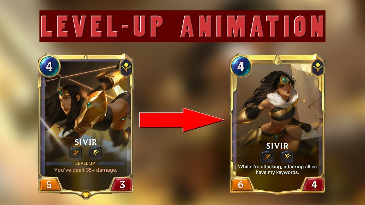 Sivir level-up animation | Legends of Runeterra