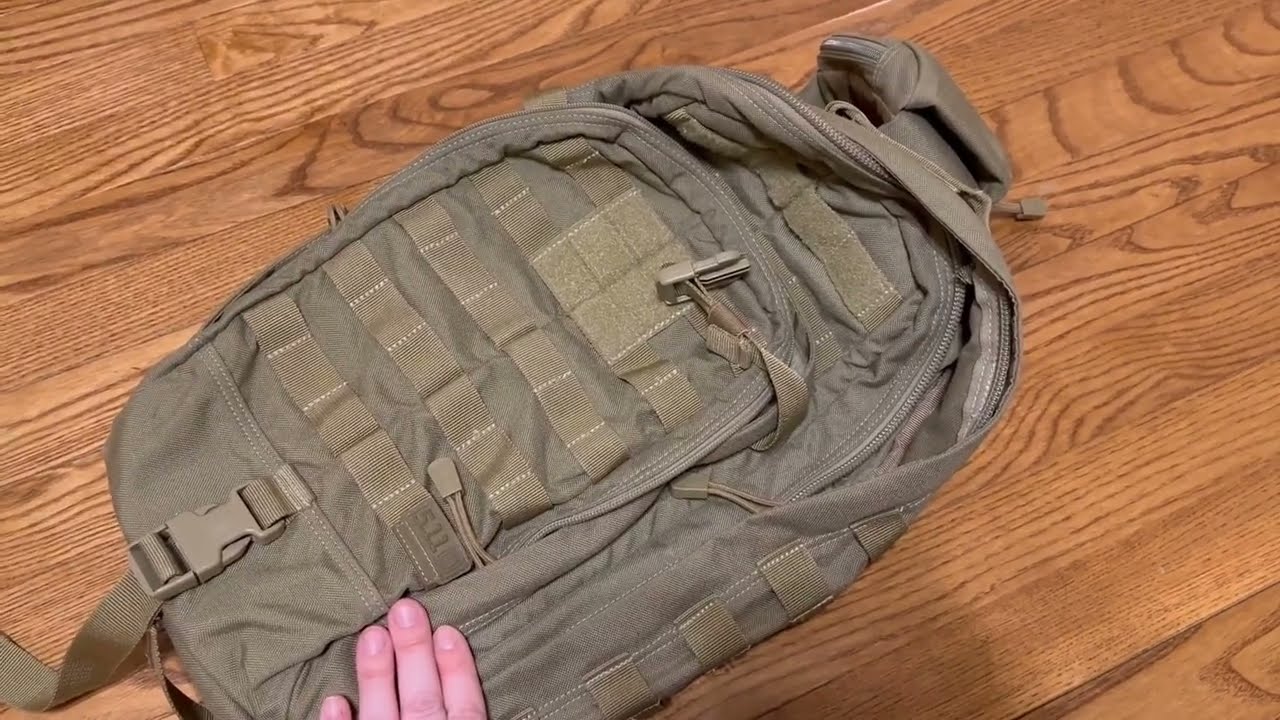 5.11 RUSH MOAB 10 Tactical Sling Bag Shoulder Pack Military Backpack Review, A small pack that fits