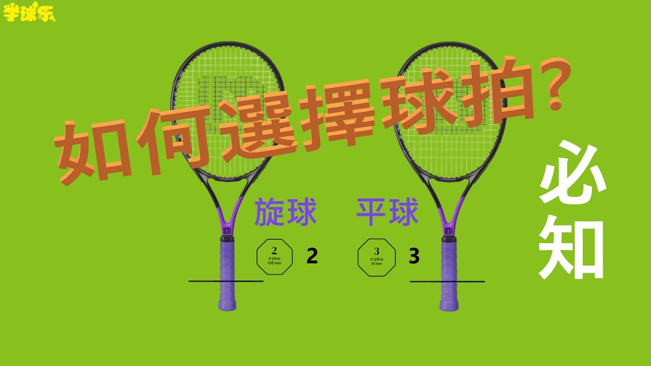 網球 - 常識 13 - 球友必知選擇球拍的方方面面, 找出適合的球拍, 打好網球