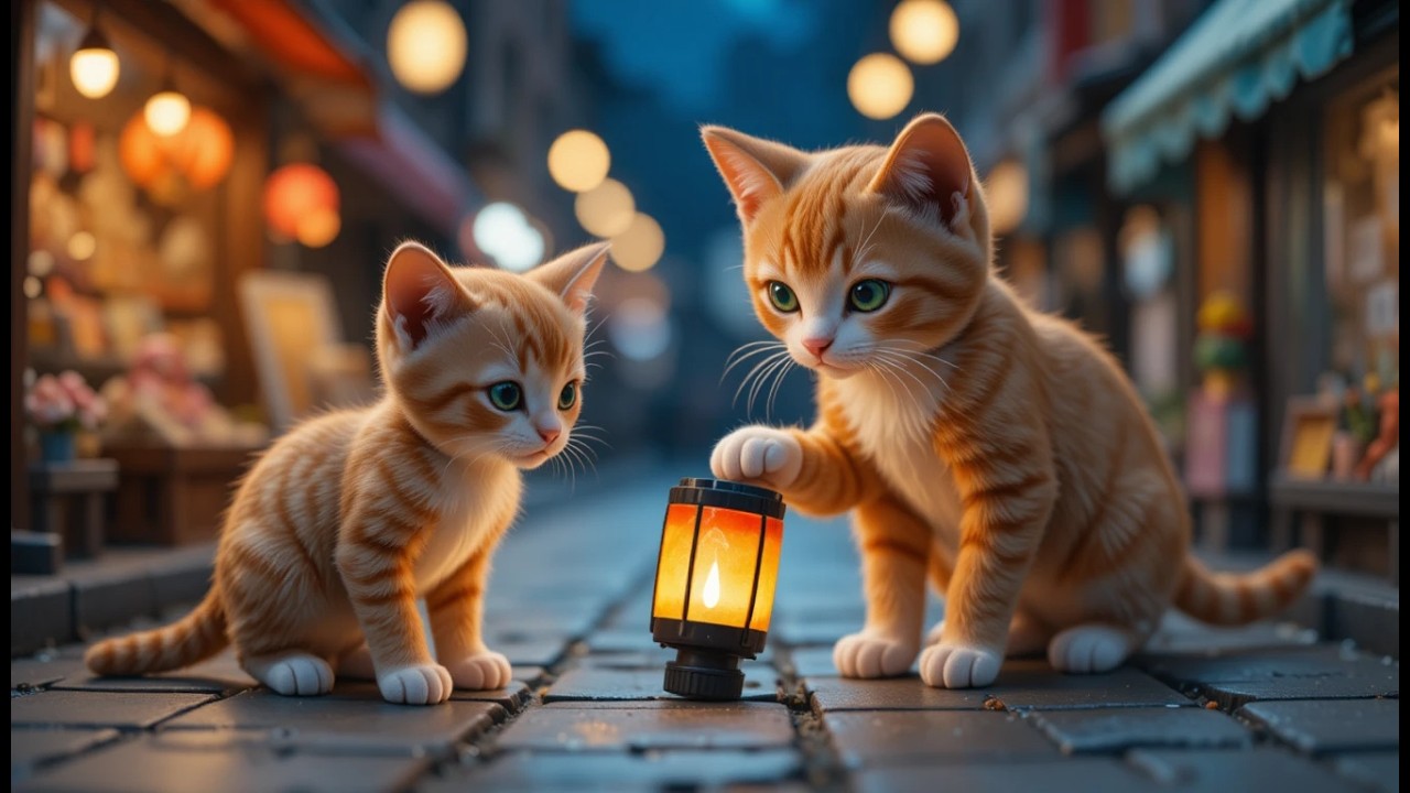 Khali Lantern 🏮🐾 | Maa Billi Aur Andheray Mein Roshni | Silent Cinematic Cat Story #cat #catstory