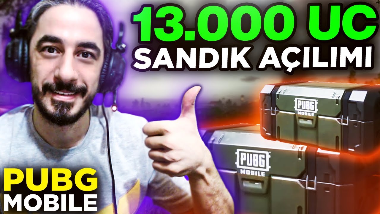 PUBG Mobile SANDIK AÇILIMI - 13.000 UC HARCADIM !!