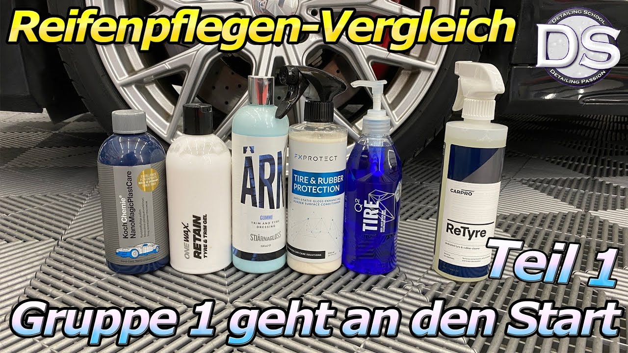 Die besten Reifenpflegen im Test! Start Gruppe 1 - Wir finden die besten Produkte!