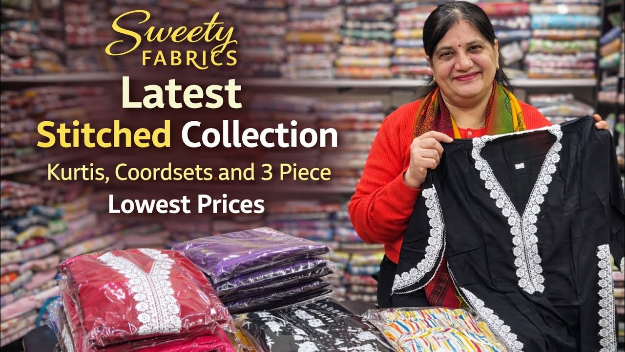 Affordable Stitched Collection | Kurtis, Coord Sets & 3 Piece | Sweety Fabrics