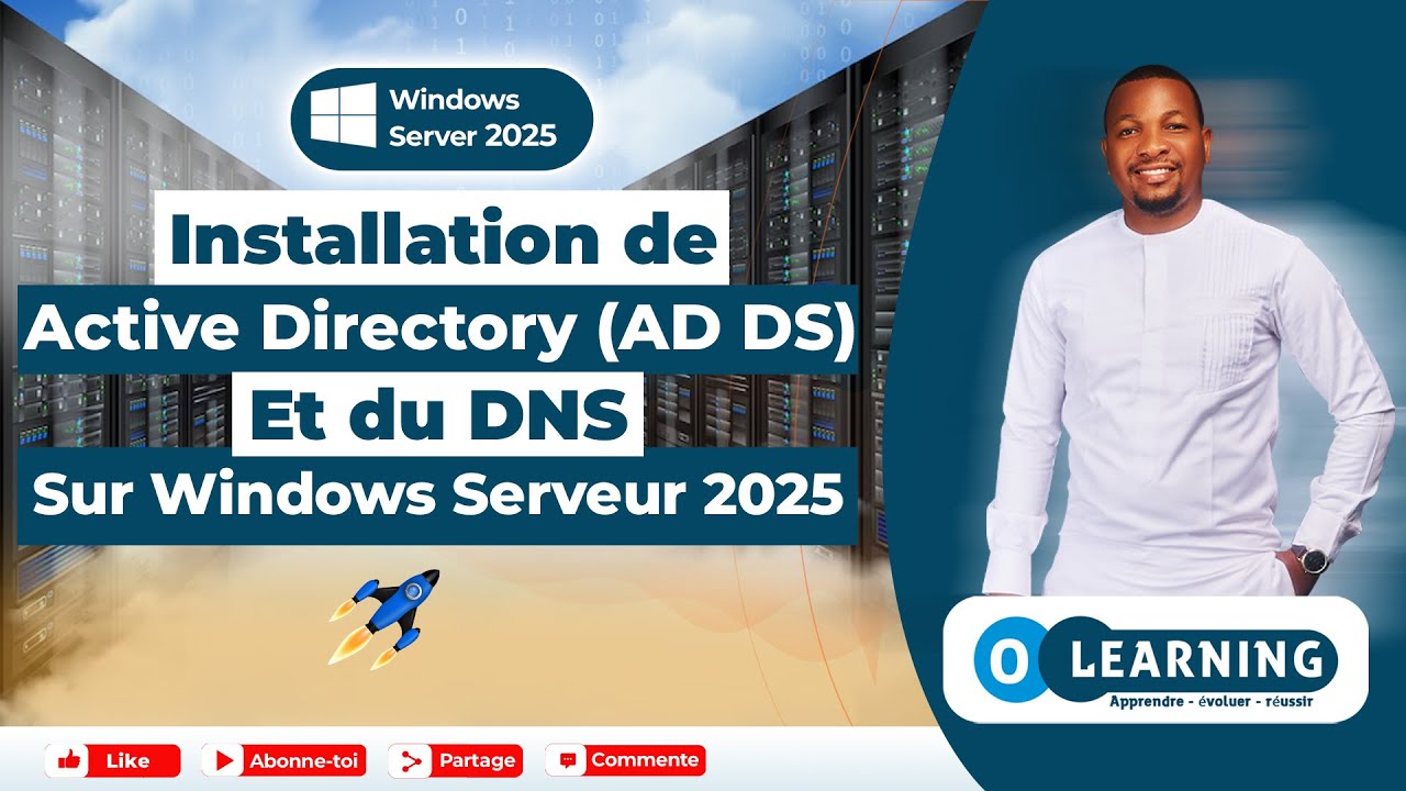 Installation et Configuration complète Active Directory + DNS sur Windows Server 2025 #WinServer_8
