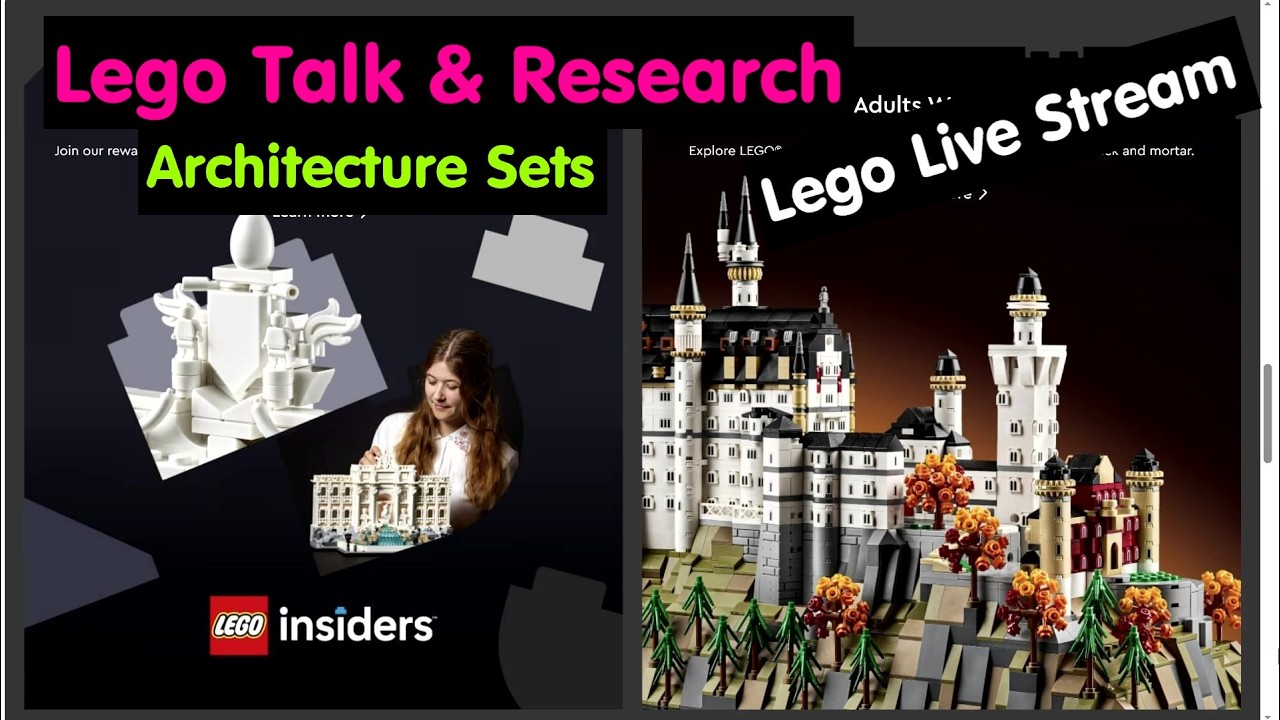 Lego Live Stream | Lego Talk & Research Architecture Sets | Looking At Different Lego Sets