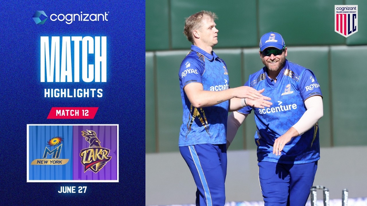 Cognizant Match Highlights | MI New York vs LA Knight Riders | Match #12