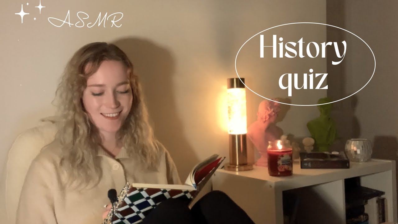 ASMR history quiz- Asking you questions & Writing sounds