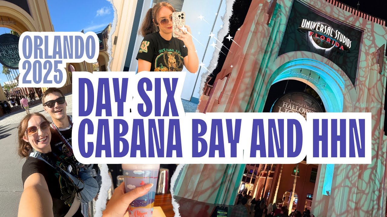ORLANDO VLOG - Universal Studios & HHN | Day 6 | ET Adventure | Scare Zones | Cabana Bay | Oct 2025