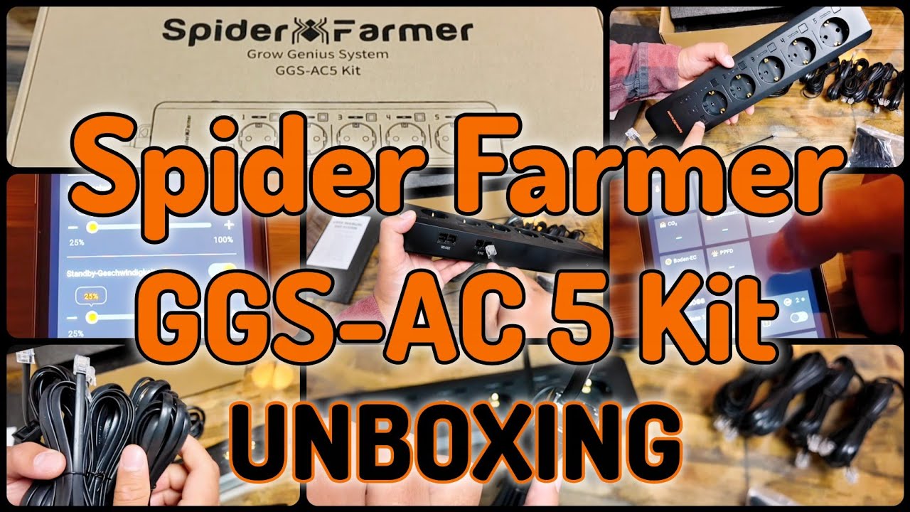 UNBOXING DEUTSCH | Spider Farmer GGS AC5 | Der SmartGrow mit Command Center | Klimakontrolle via App
