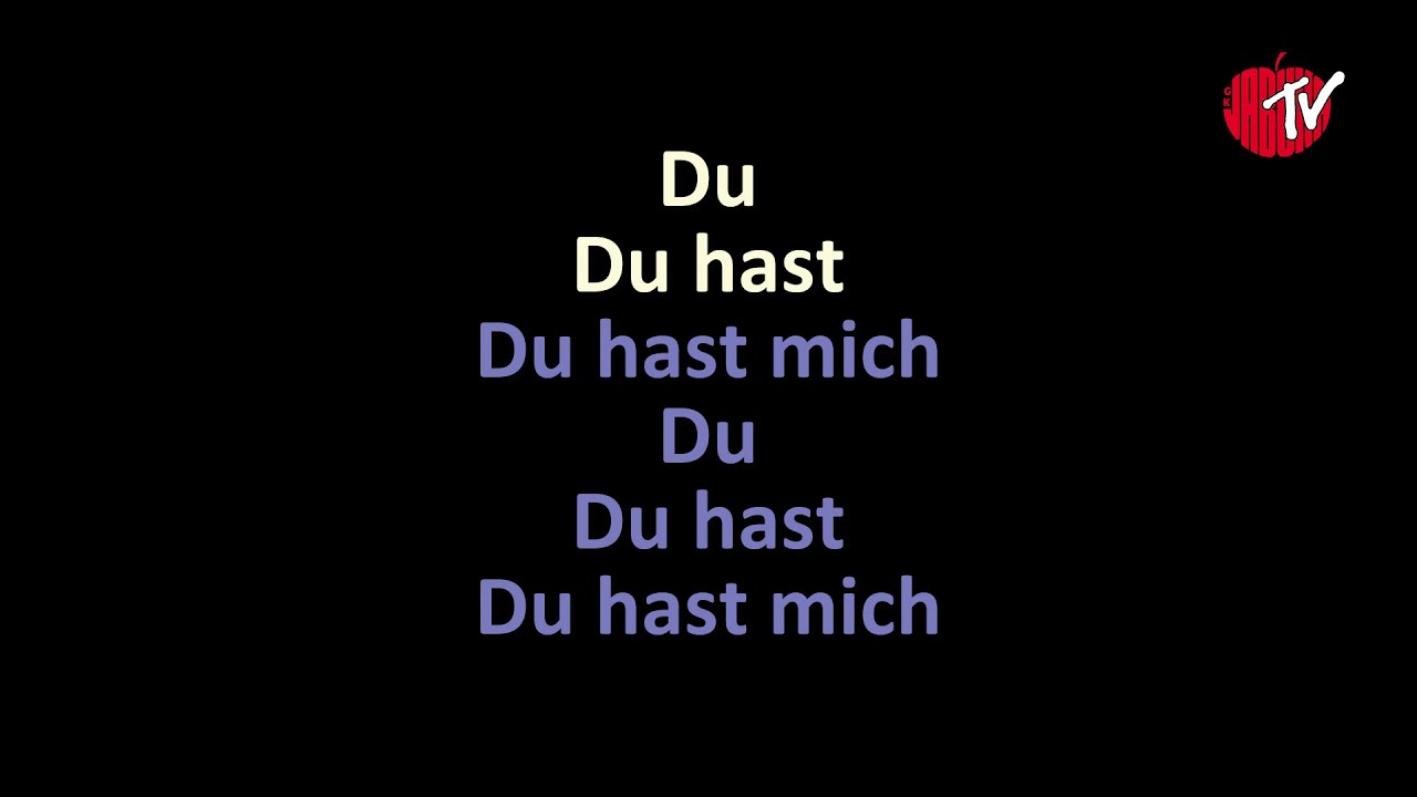 Rammstein - Du hast (Karaoke)